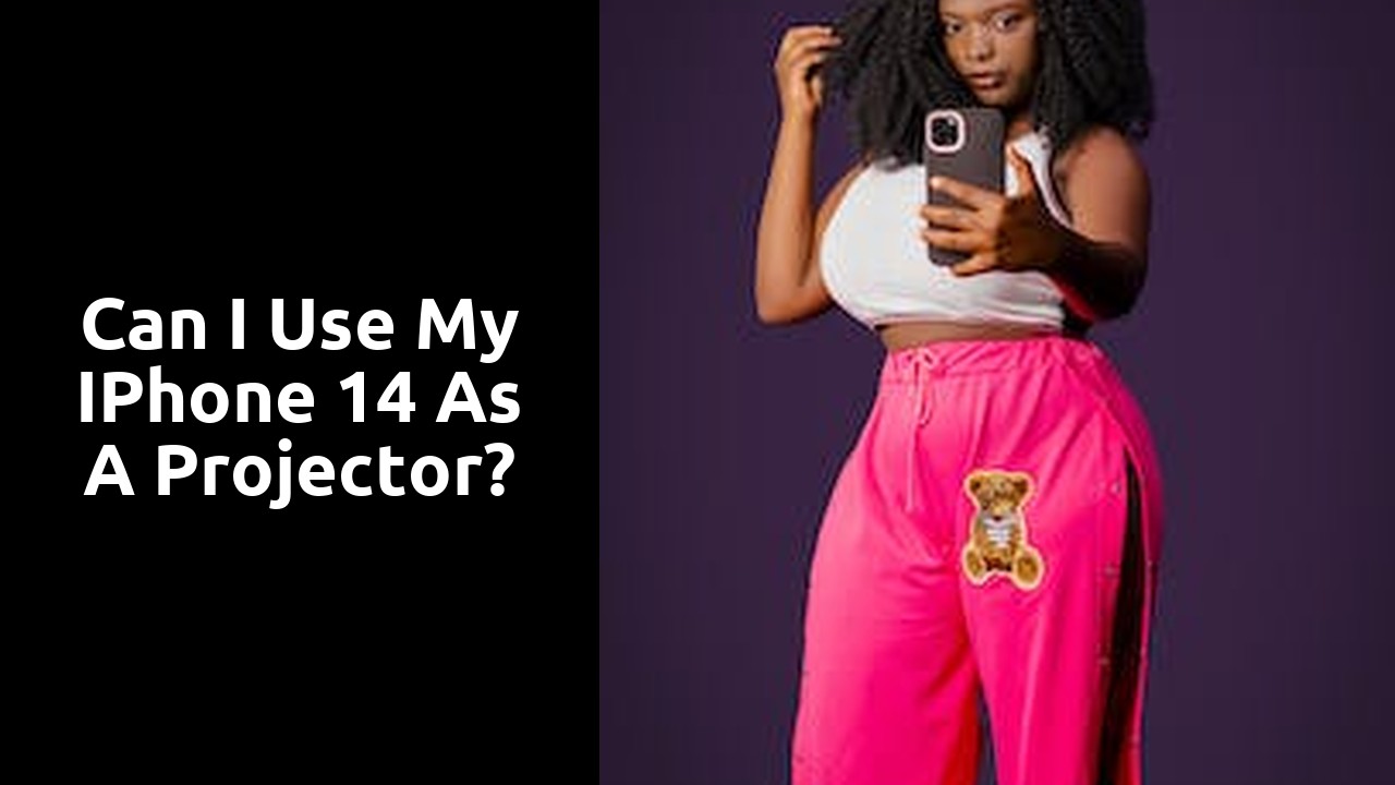 Can I use my iPhone 14 as a projector?